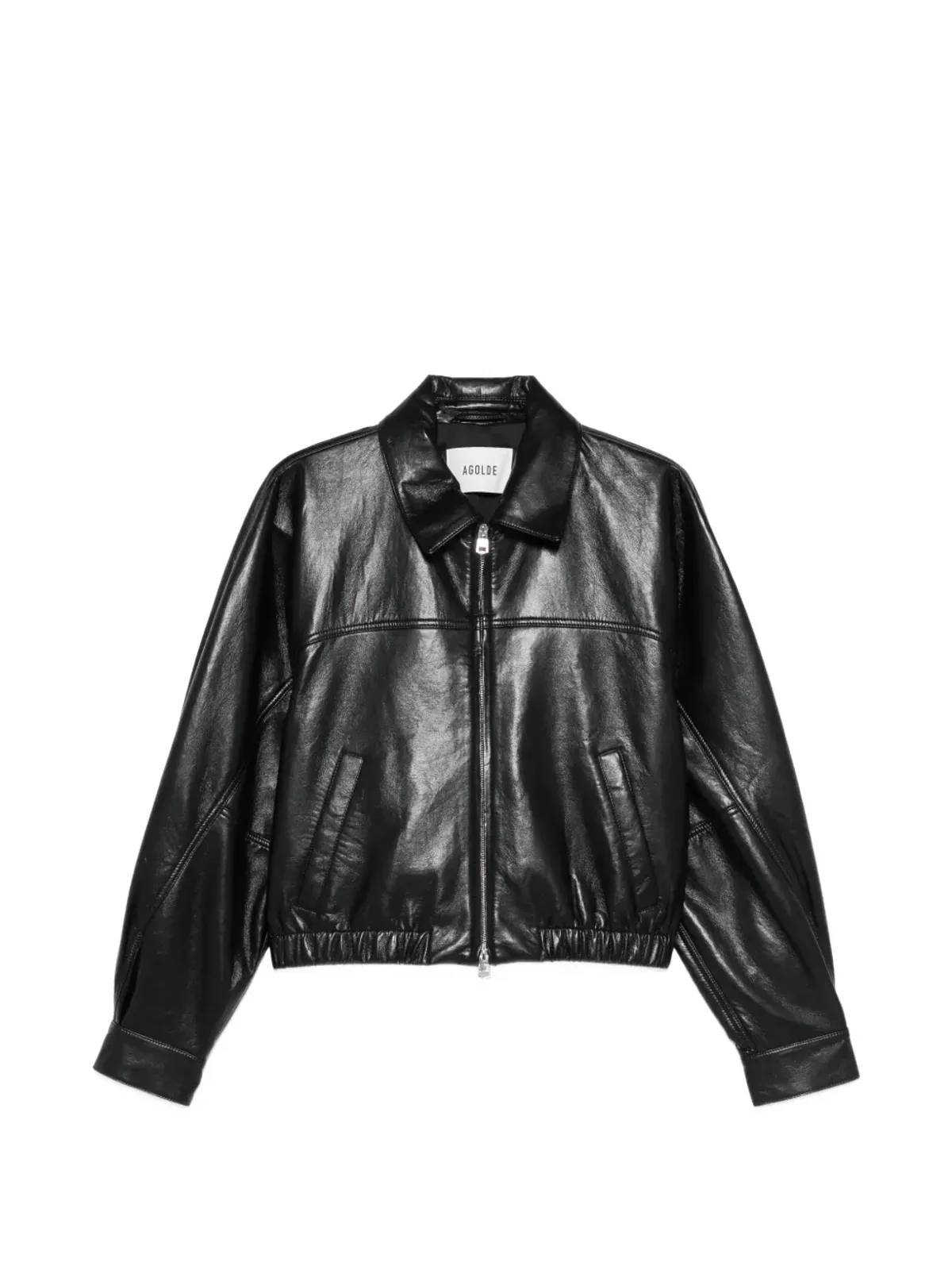 AGOLDE Dixon Cocoon ジ zip bomber ジャケット - ブラック - 画像1