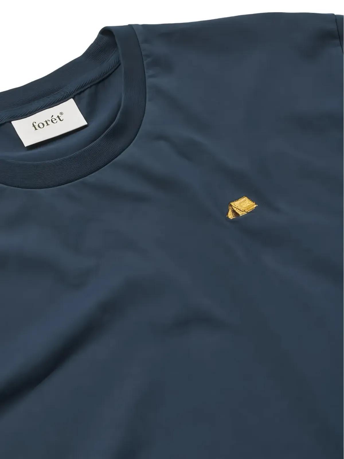 Foret テント刺繍Tシャツ ブルー - 画像2