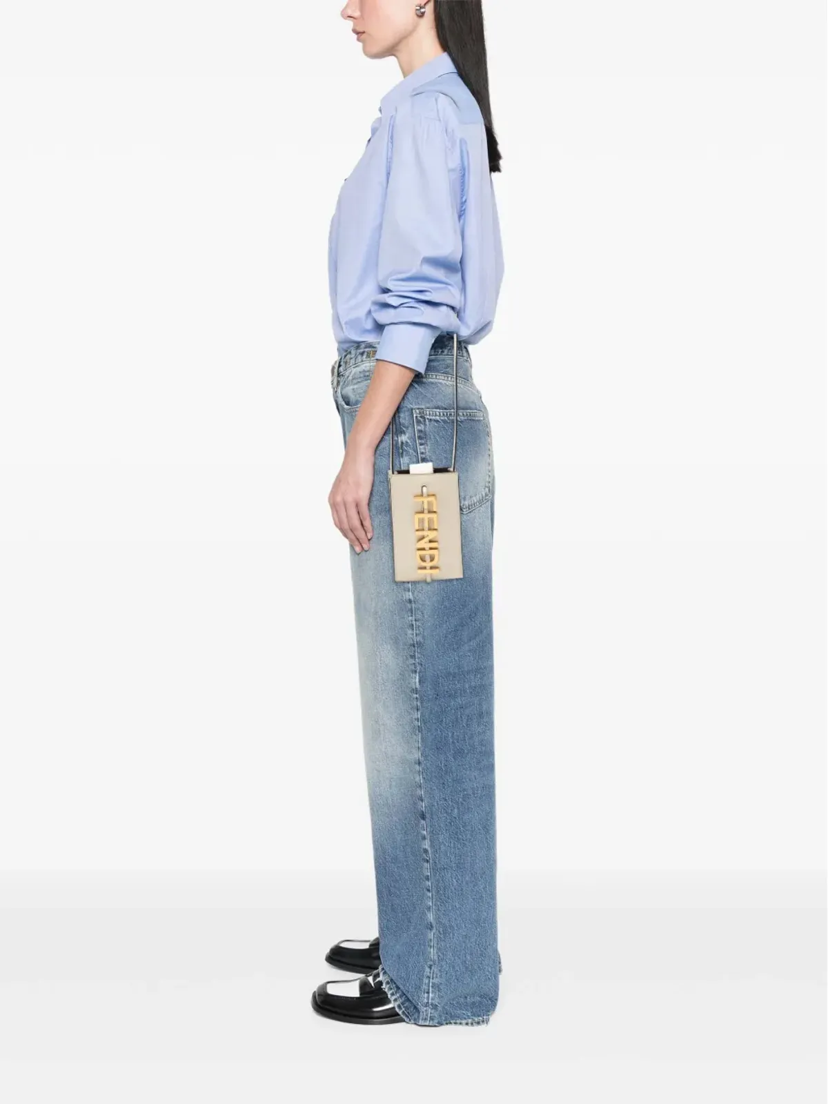 Fendi Pre-Owned フェンディ フェンディグラフィー フォンポーチ クロスボディバッグ - ホワイト - 画像2