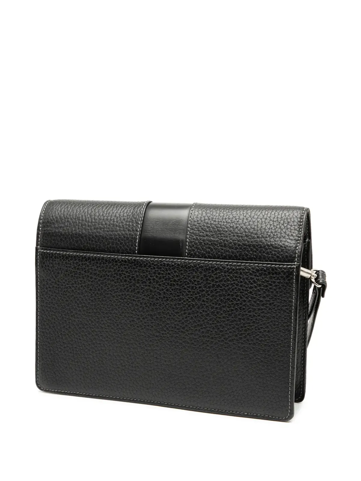 Burberry Pre-Owned カーフレザー クラッチバッグ ブラック - 画像3
