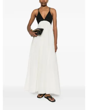 Eleh V-neck maxi dress - Vネック マキシドレス（ホワイト） - サムネイル2
