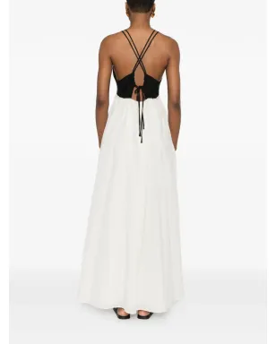 Eleh V-neck maxi dress - Vネック マキシドレス（ホワイト） - サムネイル4