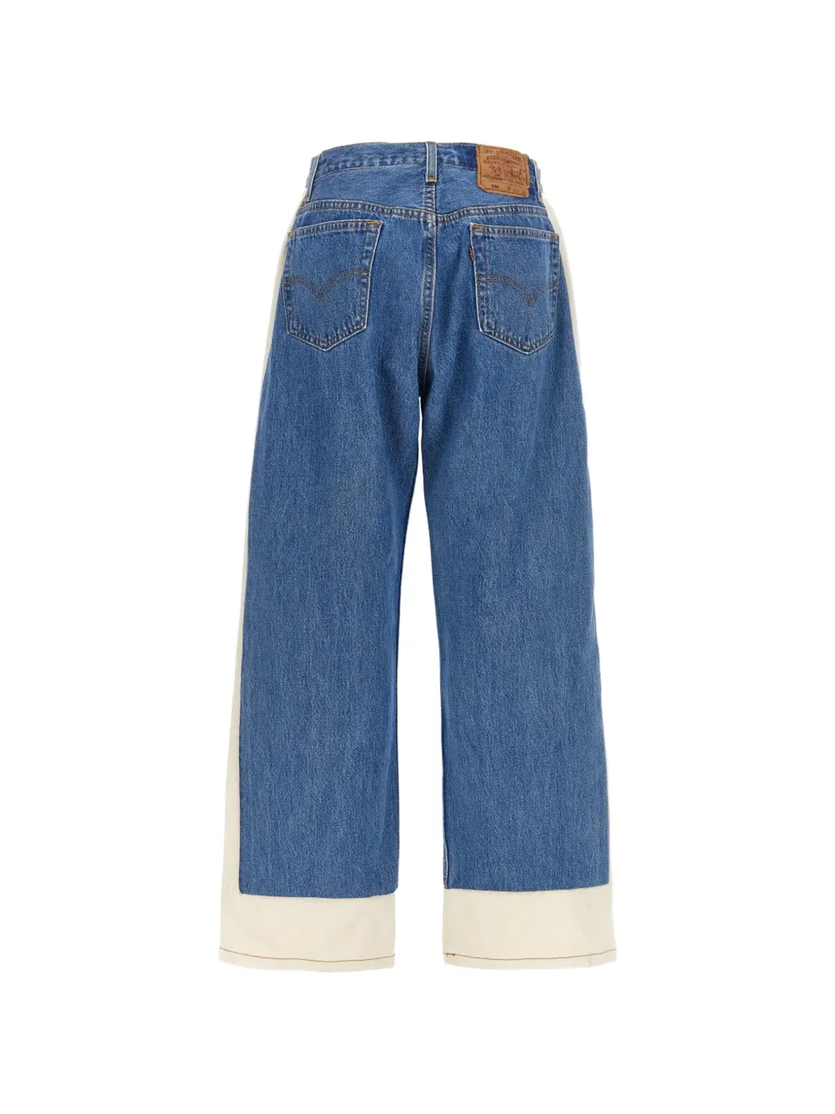B SIDES カスタム Levi's リワーク スロウ コットン ジーンズ - ブルー - 画像2