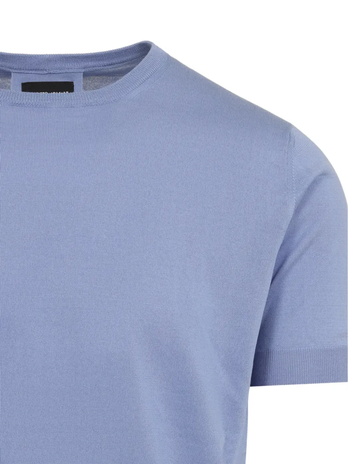 Giorgio Armani シルク クルーネックTシャツ - ブルー - 画像3