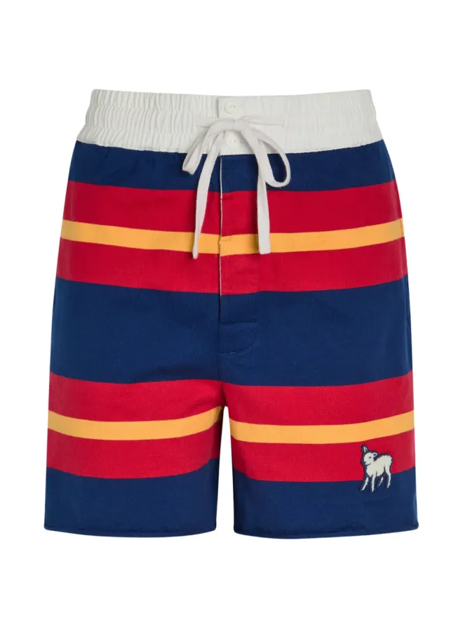 MOTHER MOTHER The Breather embroidery shorts - Blueの商品画像