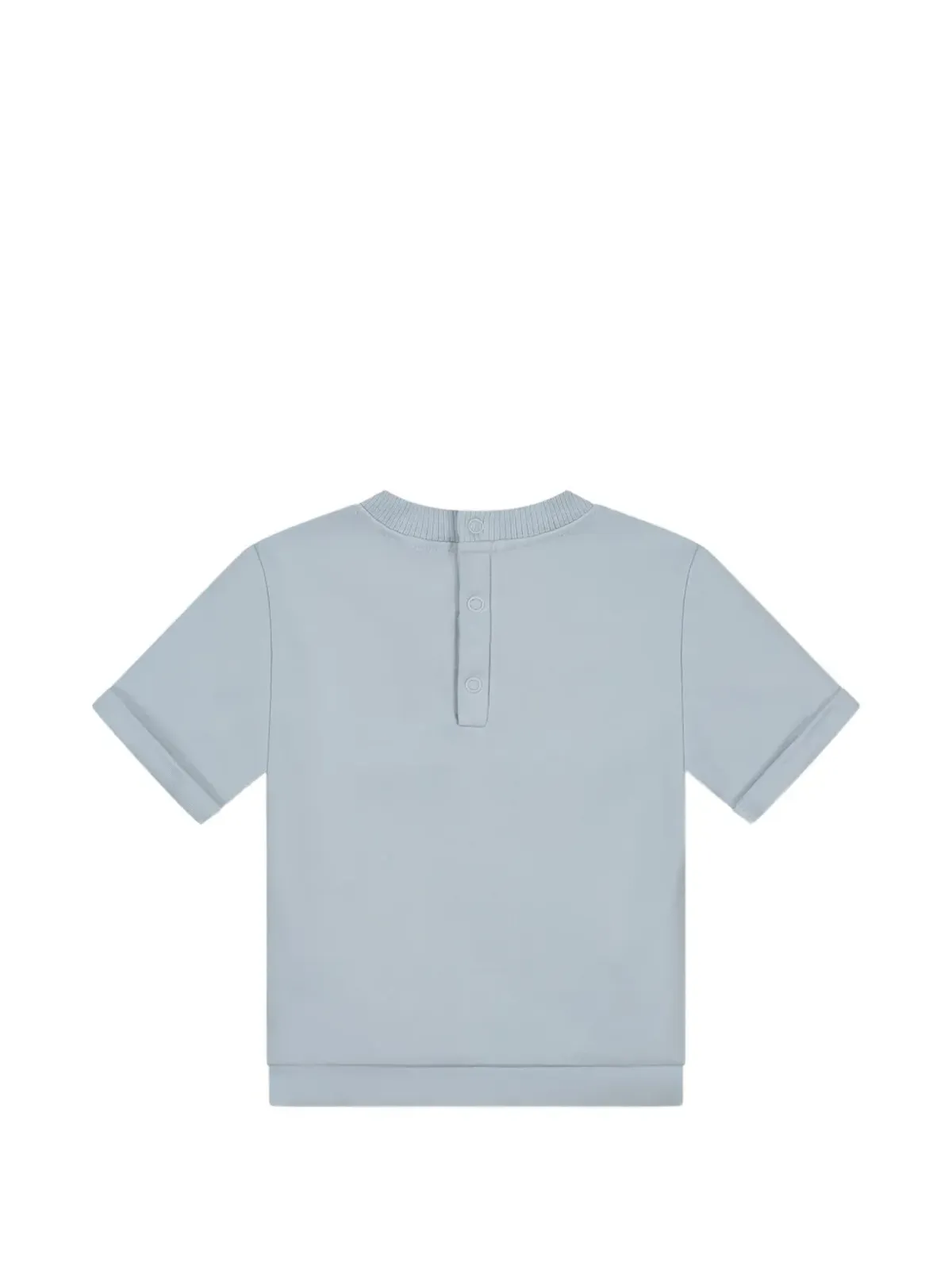 Donsje ロールスリーブ パンダTシャツ ブルー - 画像2