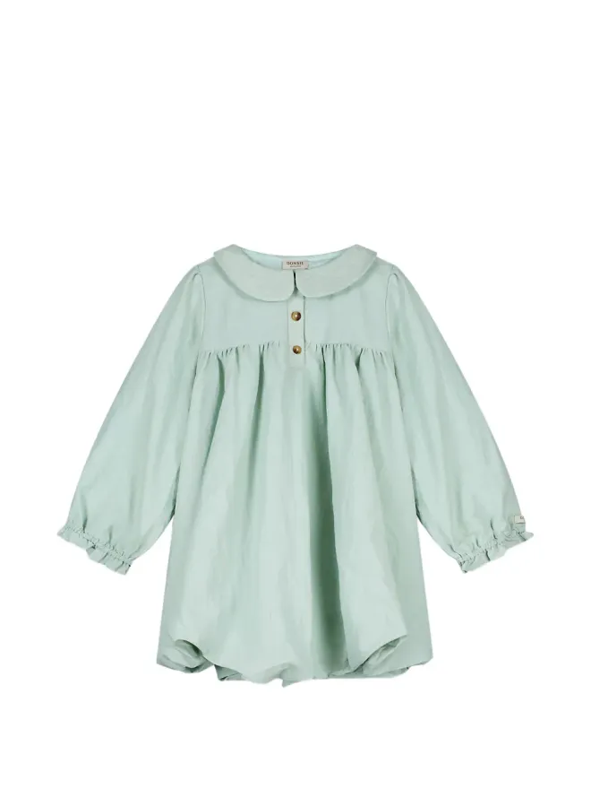 Donsje Donsje ruffled collared dress - Greenの商品画像