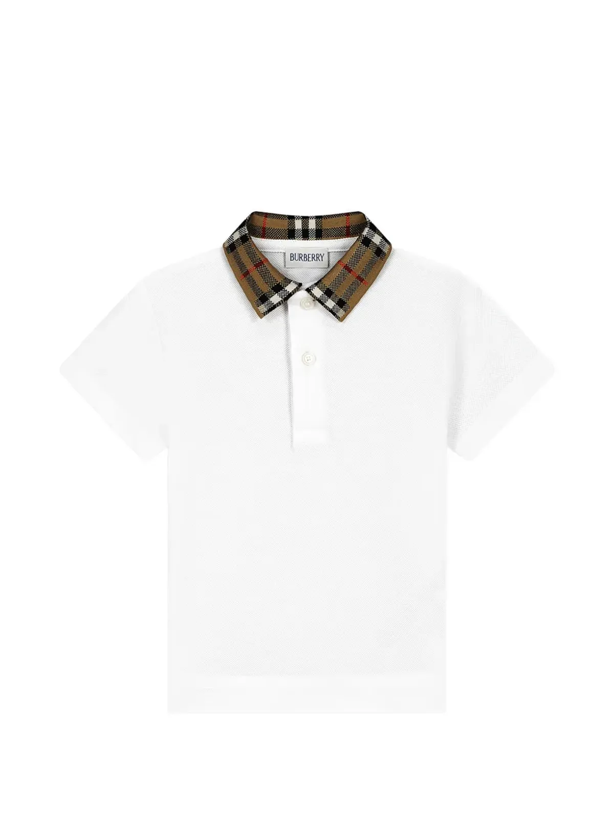 Burberry Kids チェックカラー ポロシャツ - 画像1