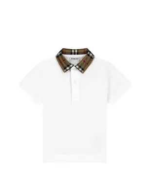 Burberry Kids チェックカラー ポロシャツ - サムネイル1