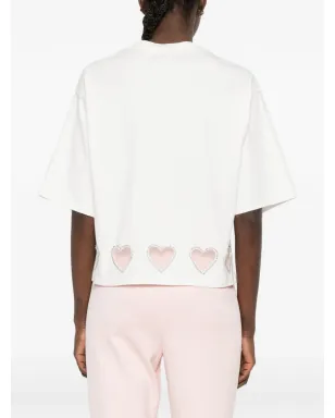 alice + olivia エヴァン クリスタルハーツ カットアウト Tシャツ - サムネイル4