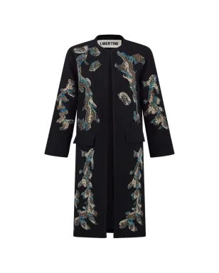 Libertine Trail of Leaves コート - Black - サムネイル1