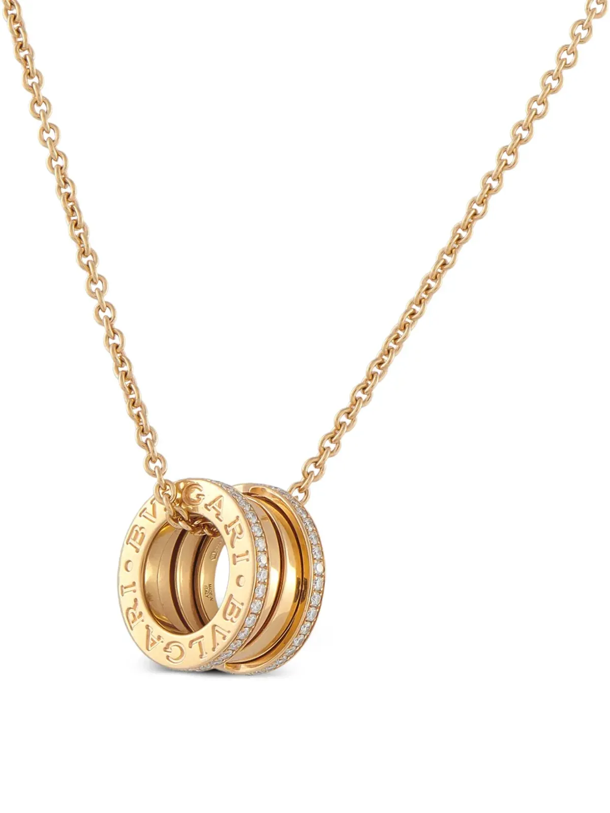 Bvlgari ビンテージ B.Zero1 ダイヤモンド ネックレス - ゴールド - 画像1