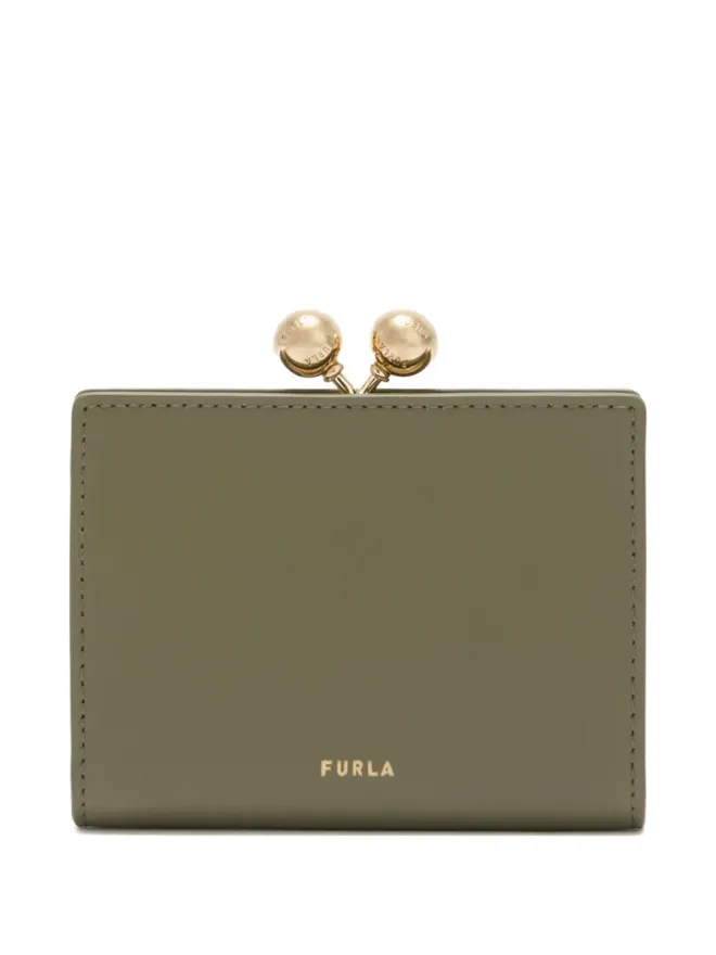 Furla Furla ドット付きクラスプ レザー コインパースの商品画像