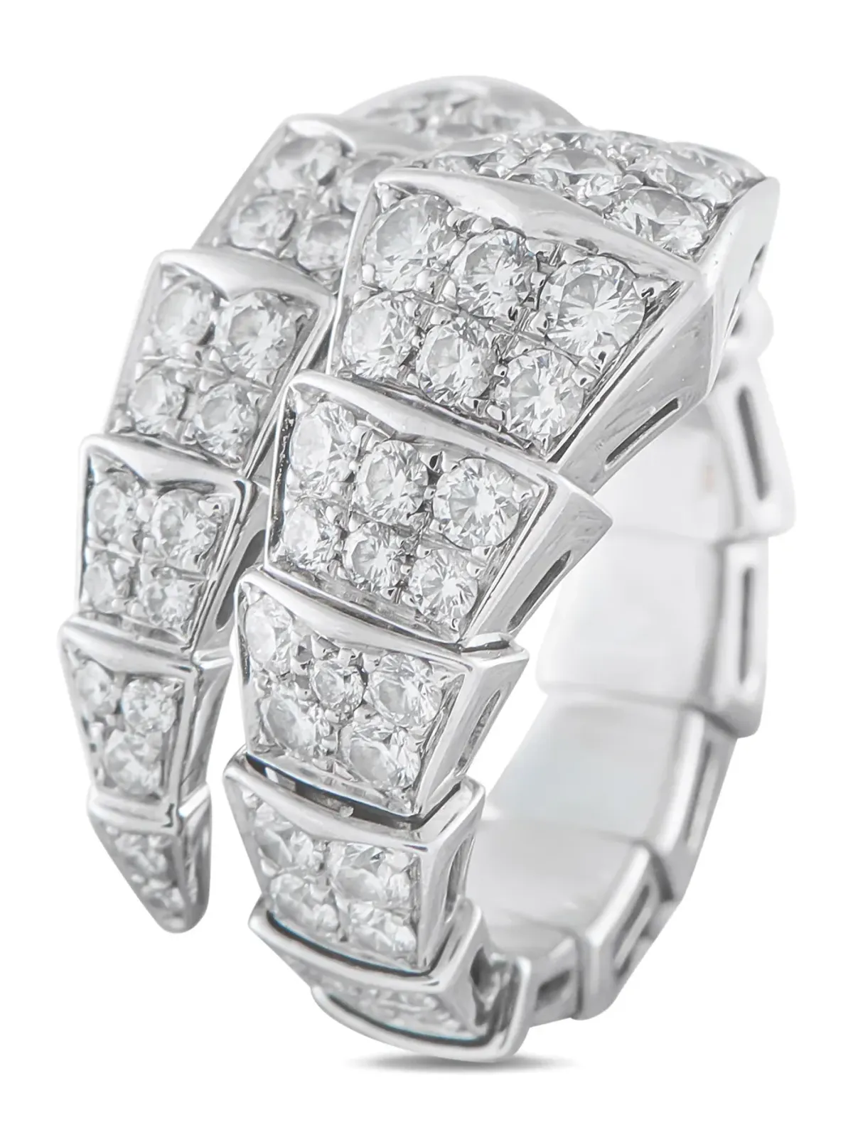 Bvlgari Pre-Owned セルペンティ ダイヤモンドリング - 画像3