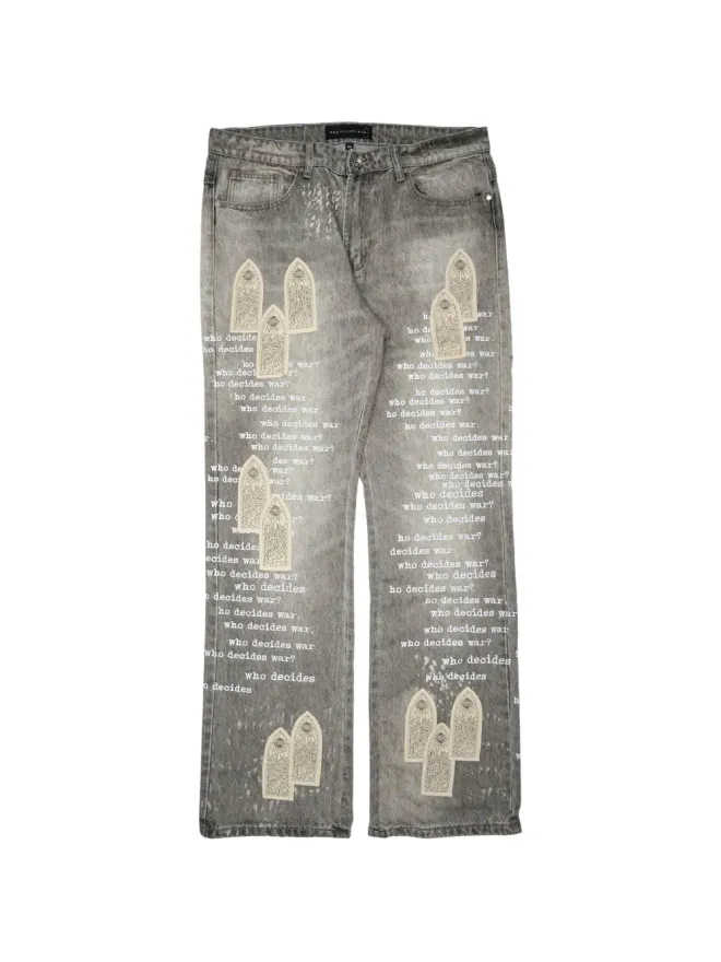 Who Decides War Who Decides War scripture bootcut jeansの商品画像