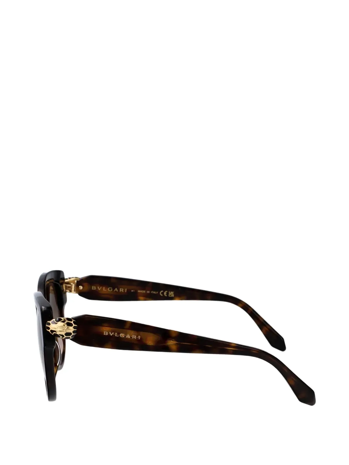 Bvlgari エンベリッシュメント キャットアイ サングラス ブラウン - 画像3