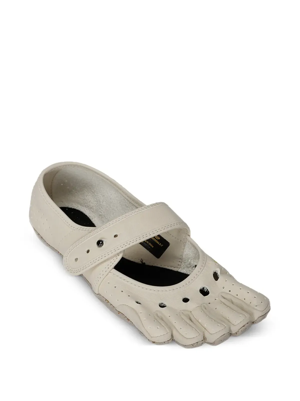 Vibram Jane Evo パンチングストラップ バレエフラット - 画像2