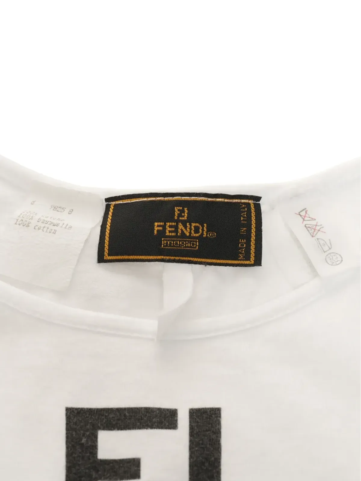Fendi Pre-Owned ロゴ入りノースリーブタンクトップ - 画像5
