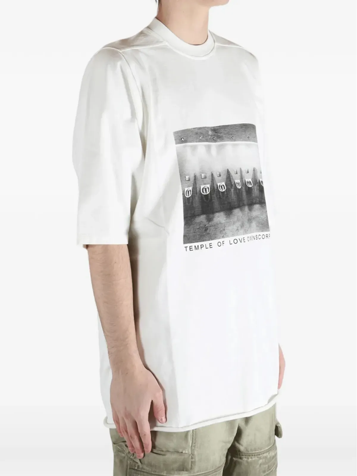 Rick Owens DRKSHDW プリントディテール Tシャツ - 画像4