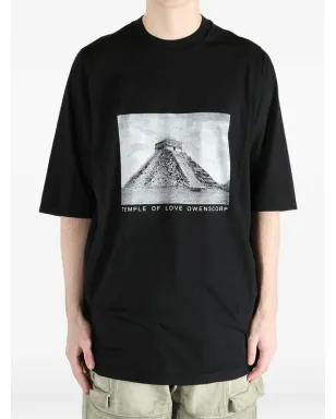 Rick Owens DRKSHDW プリントディテール 半袖Tシャツ ブラック - サムネイル3
