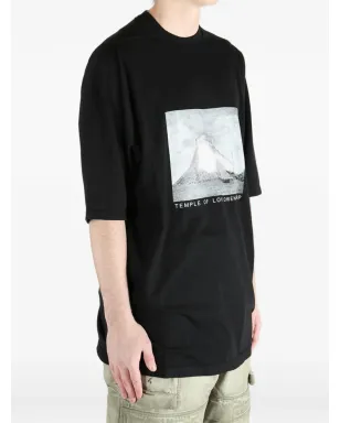 Rick Owens DRKSHDW プリントディテール 半袖Tシャツ ブラック - サムネイル4
