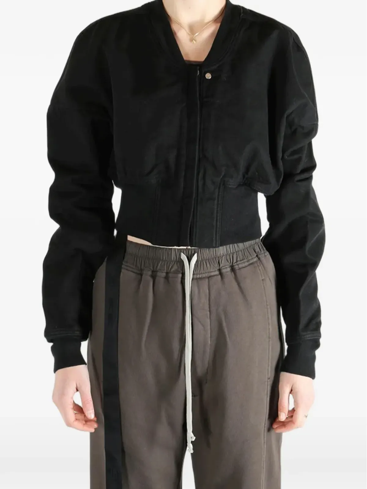 Rick Owens DRKSHDW フライトJKT クロップドジャケット - 画像3