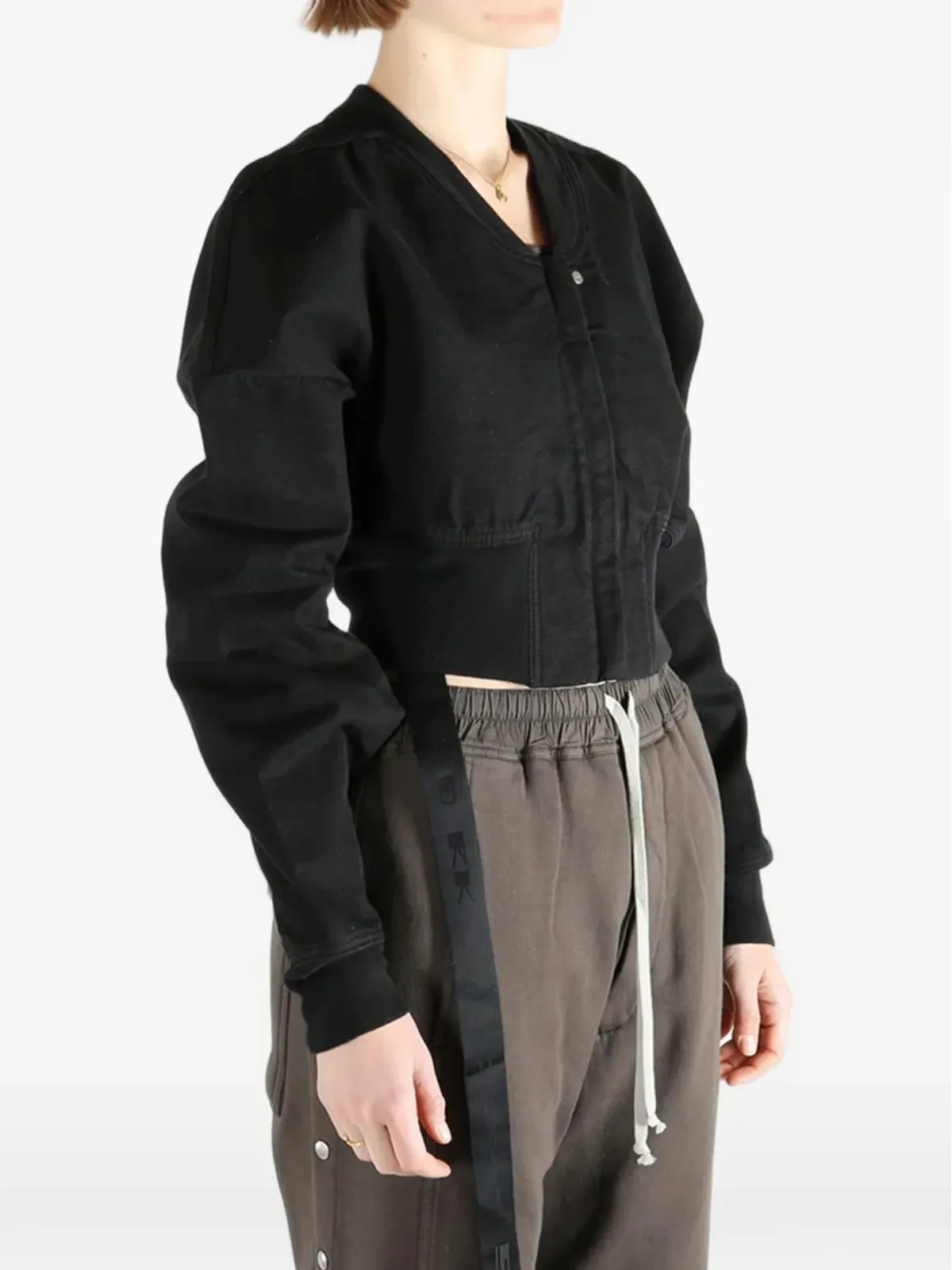 Rick Owens DRKSHDW フライトJKT クロップドジャケット - 画像4