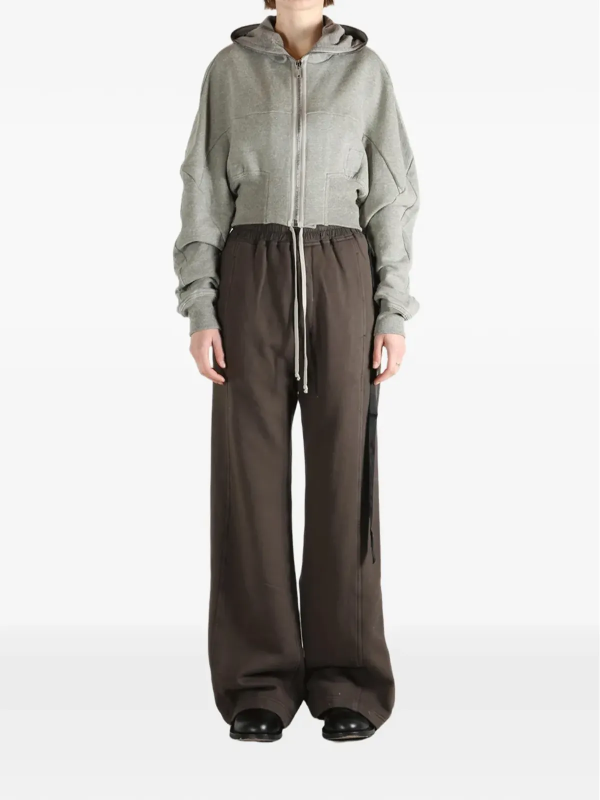 Rick Owens DRKSHDW Collage Gimpジップフーディー - 画像2