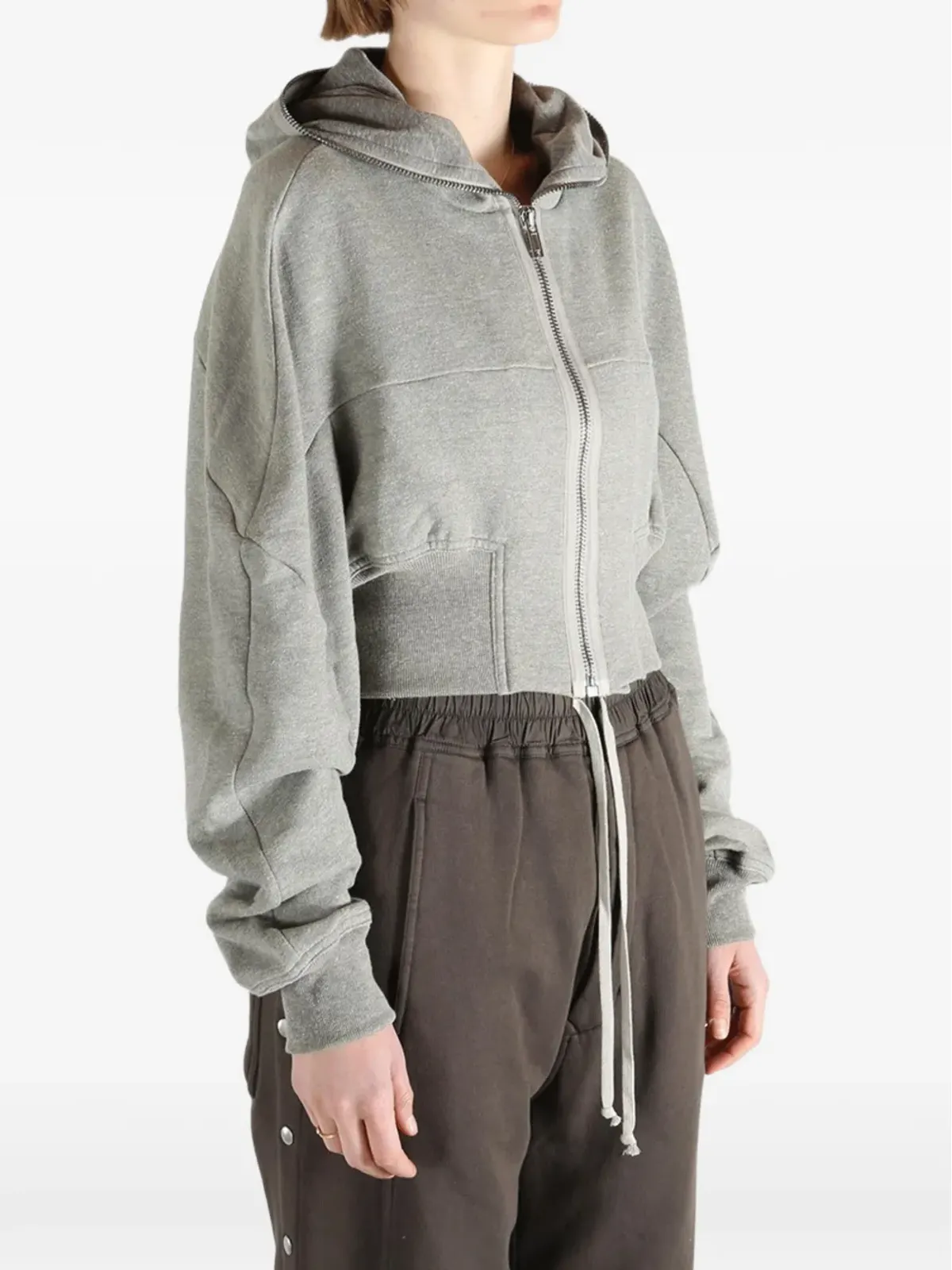 Rick Owens DRKSHDW Collage Gimpジップフーディー - 画像4
