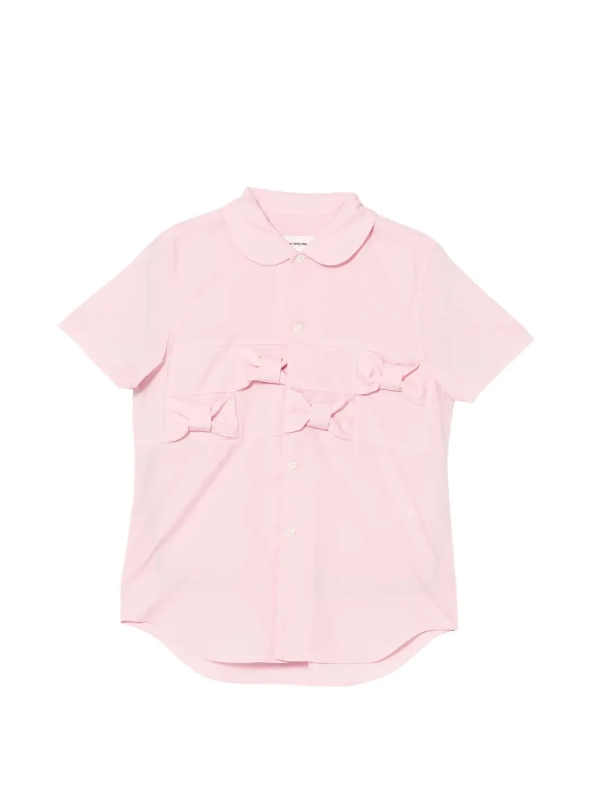 Comme Des Garçons Girl ボウタイ付き半袖シャツ - 画像1