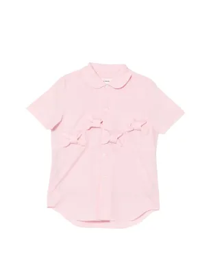 Comme Des Garçons Girl ボウタイ付き半袖シャツ - サムネイル1