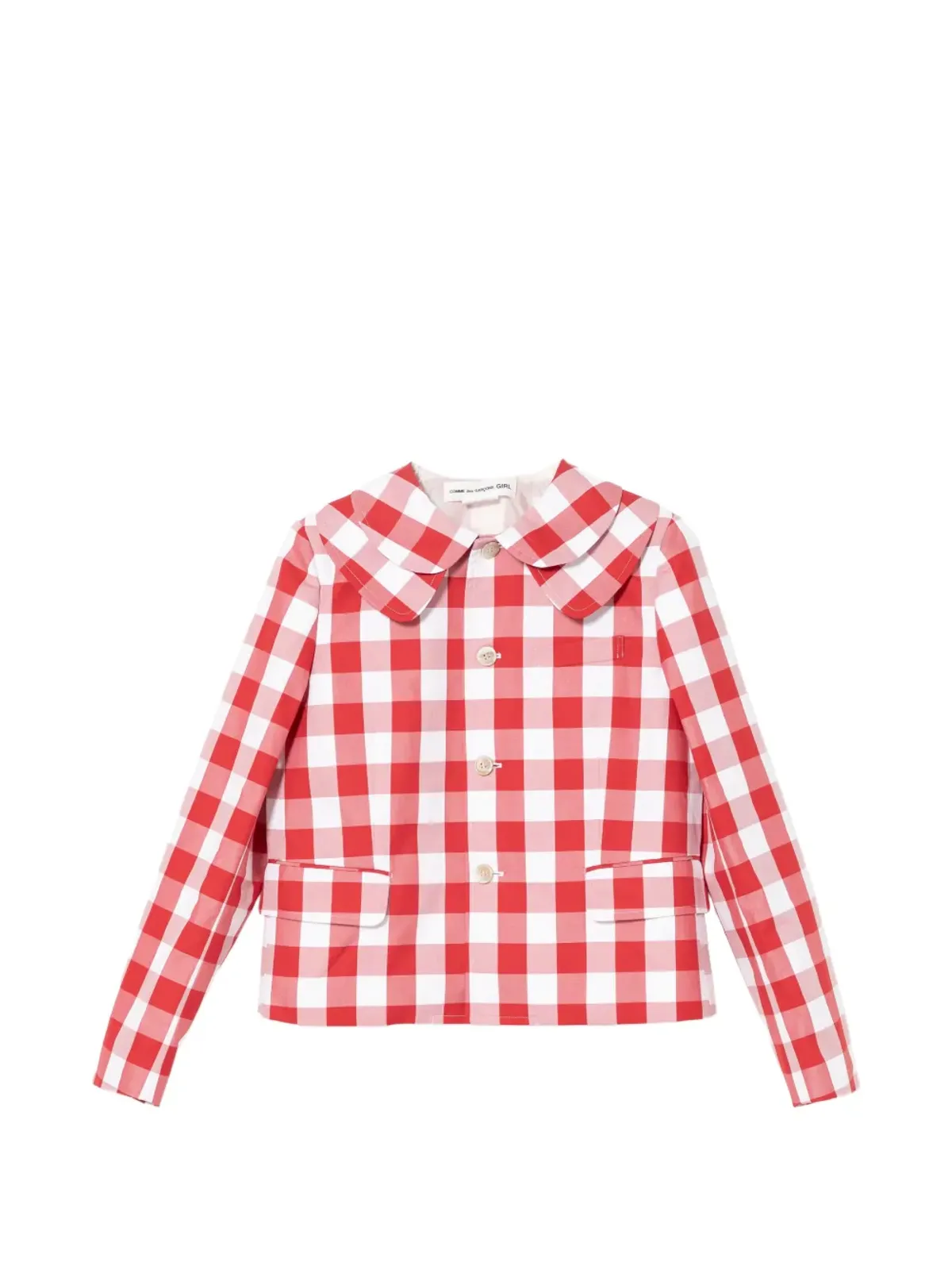 Comme Des Garçons Girl ギンガムチェック柄 襟付きジャケット - 画像1