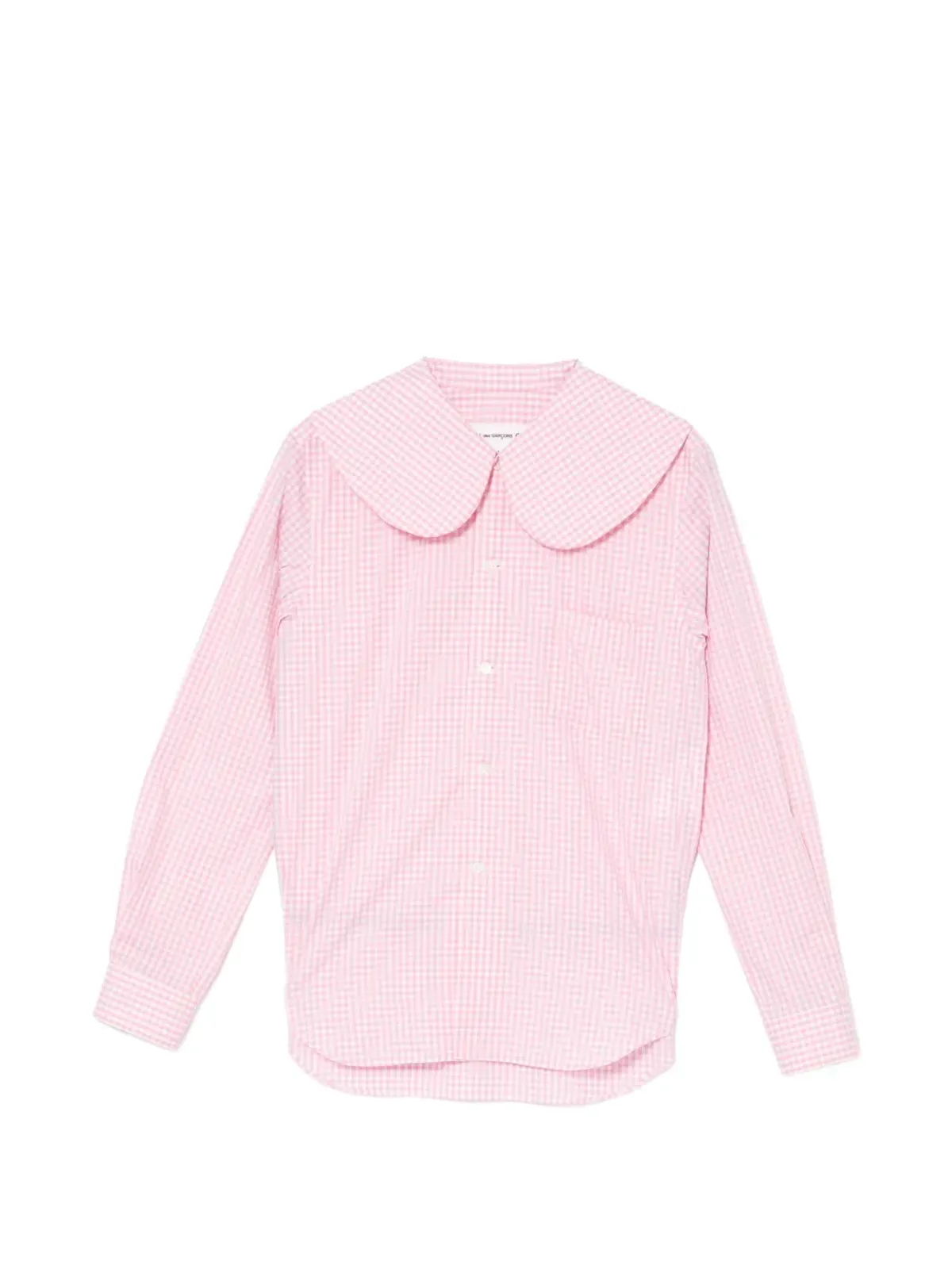 Comme Des Garçons Girl ギンガムチェック ピーターパンカラー シャツ - 画像1