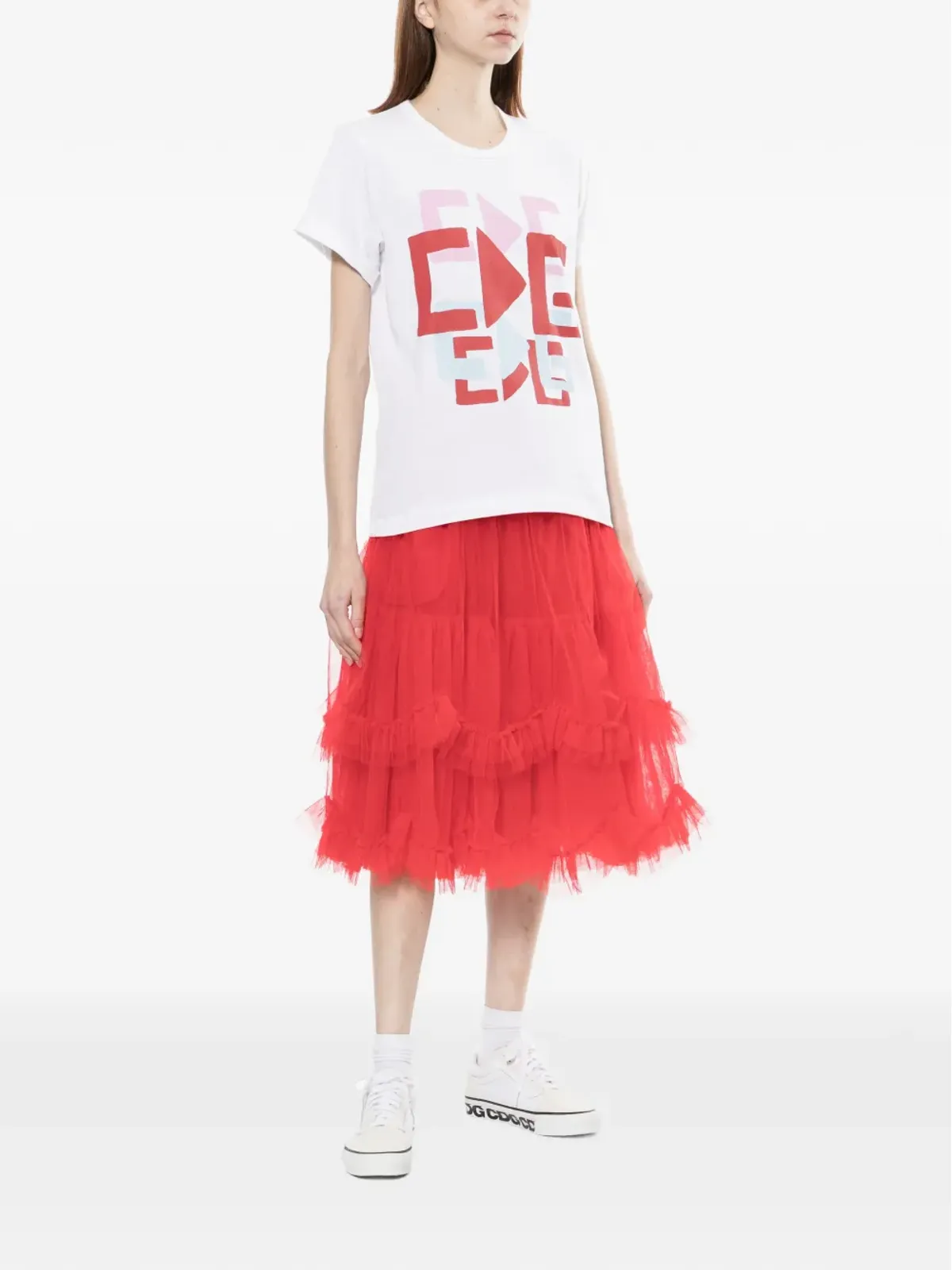 Comme Des Garçons Girl グラフィック ラウンドネック Tシャツ - 画像2