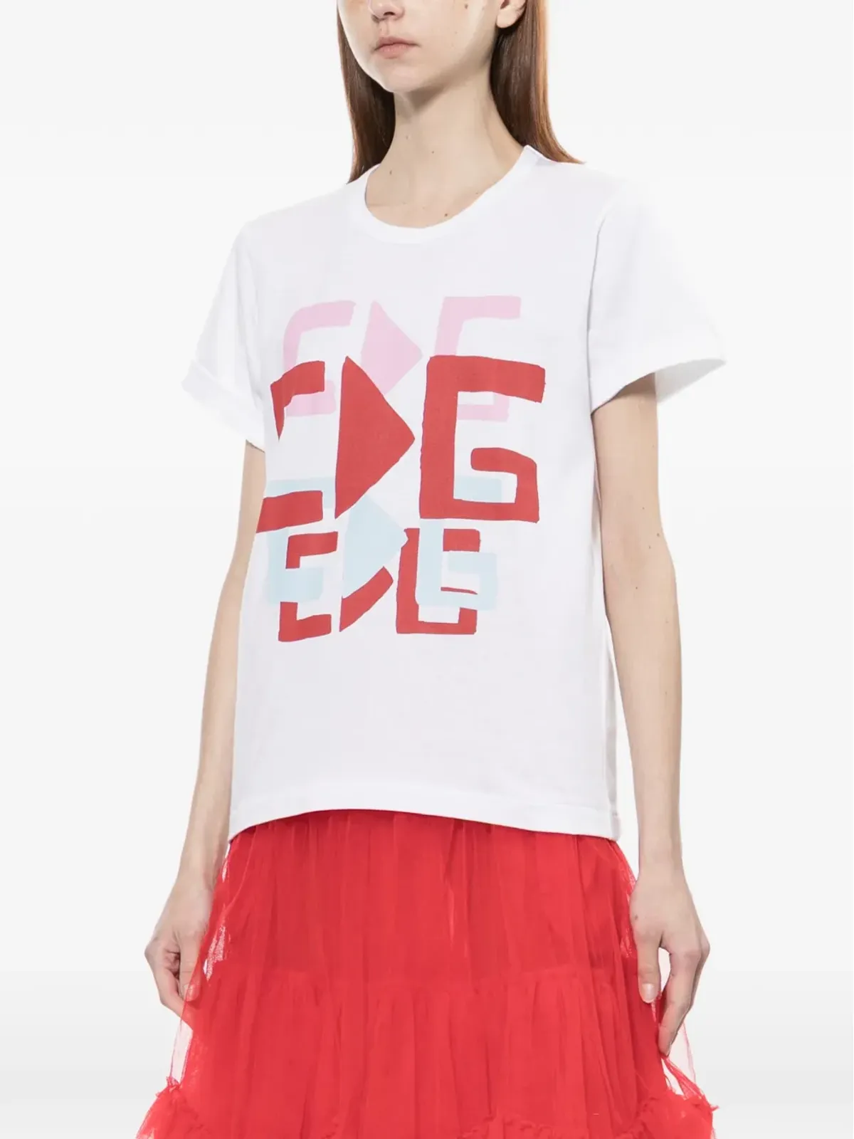 Comme Des Garçons Girl グラフィック ラウンドネック Tシャツ - 画像3