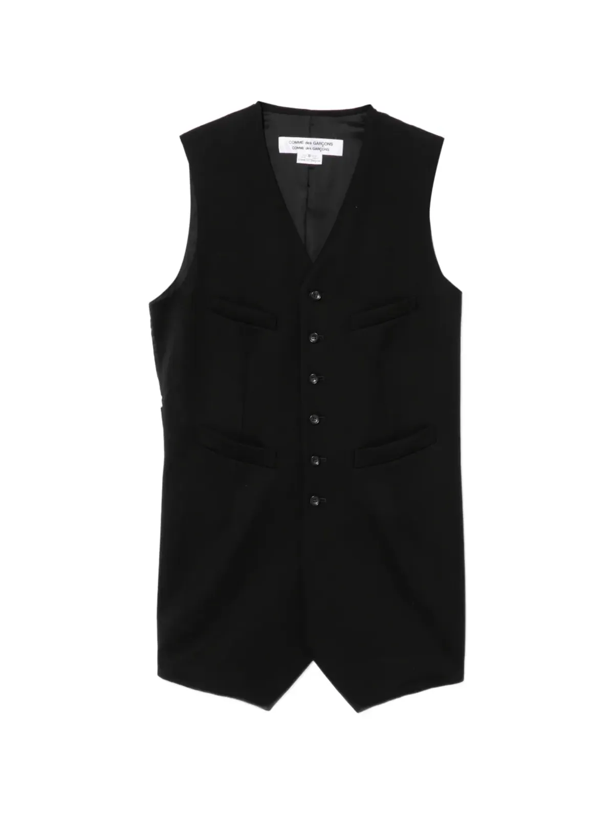 Comme Des Garçons Comme Des Garçons ボタン付きベストコート - 画像1