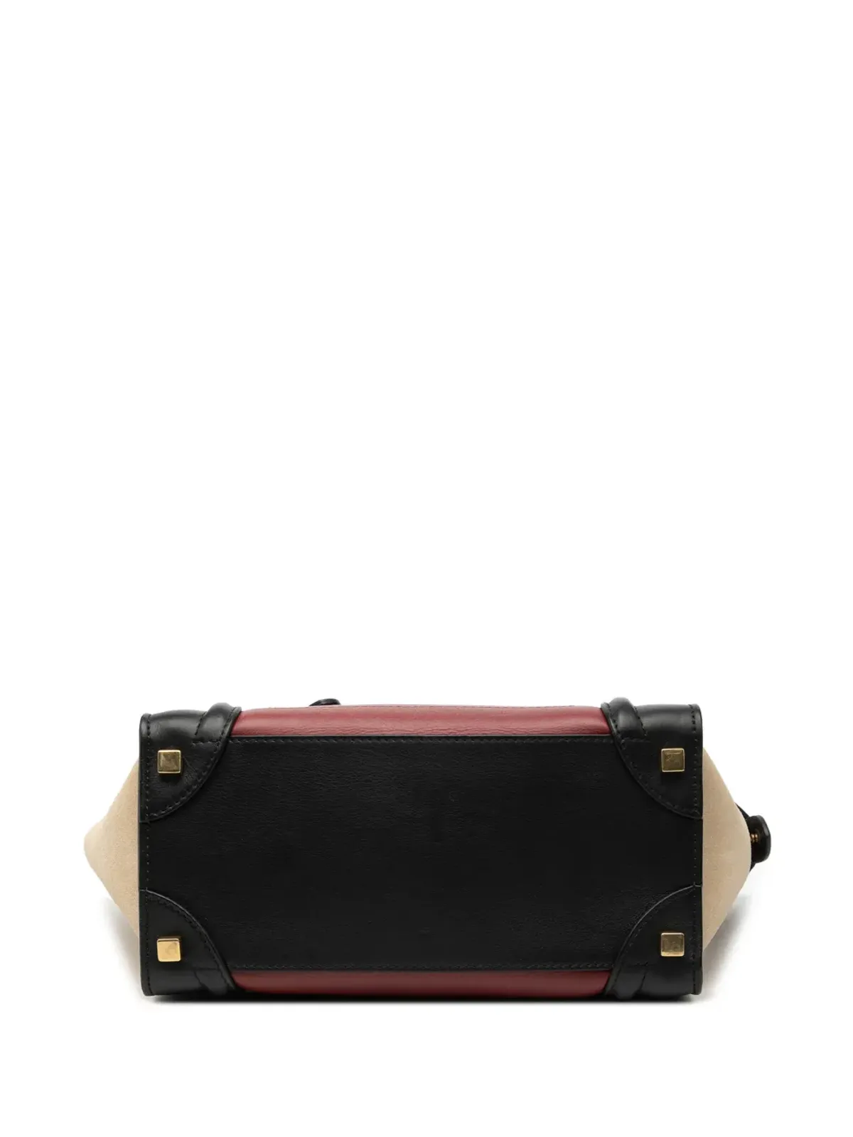 Celine Pre-Owned 2012年 ミクロ トリカラー レザー ラゲージ トートバッグ - レッド - 画像4
