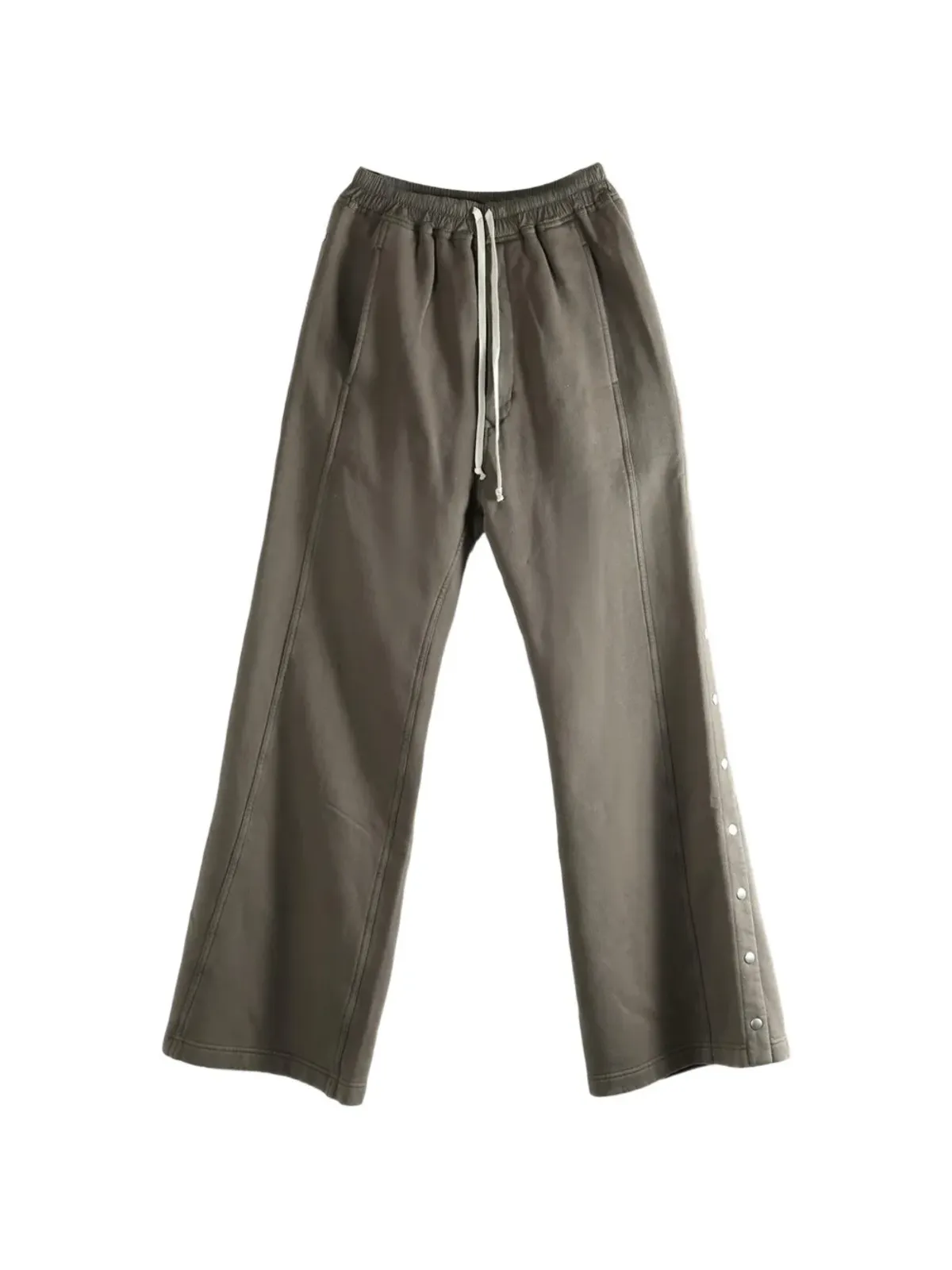 Rick Owens DRKSHDW ワイドプッシャー ドローストリング ボタン付きパンツ - 画像1