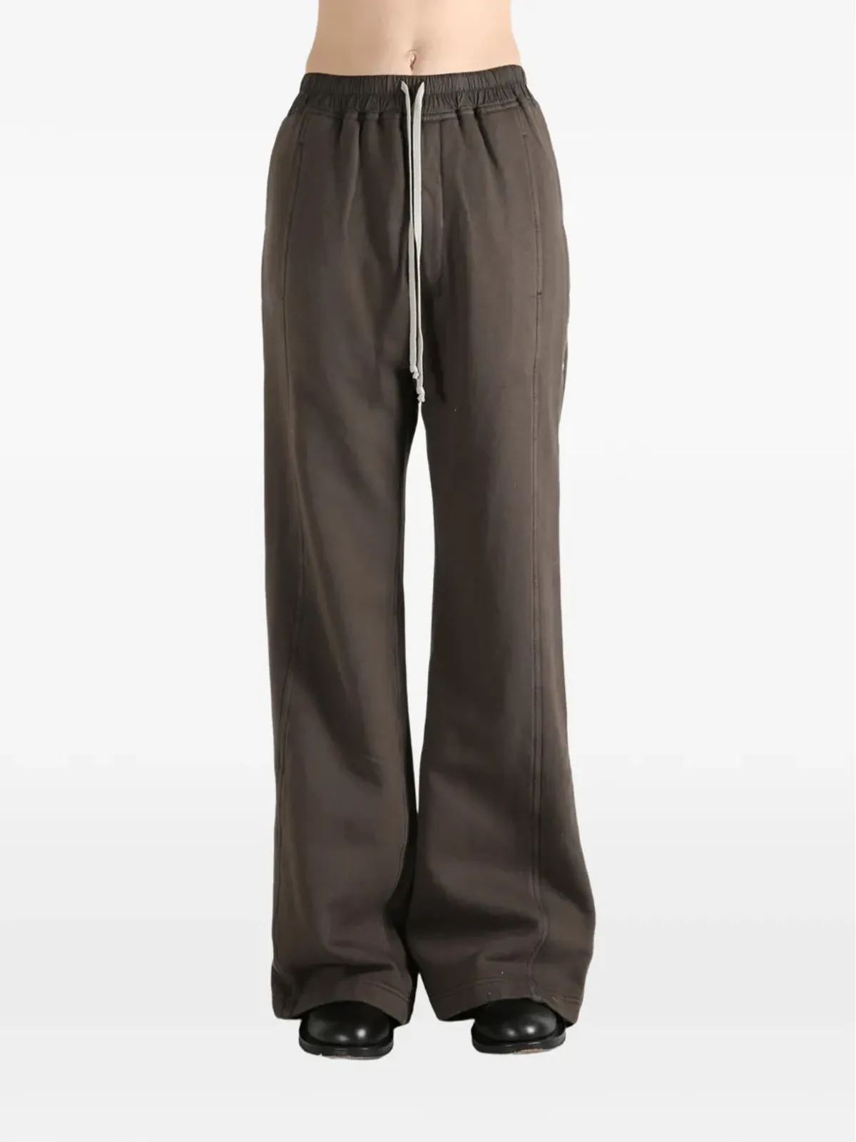 Rick Owens DRKSHDW ワイドプッシャー ドローストリング ボタン付きパンツ - 画像2