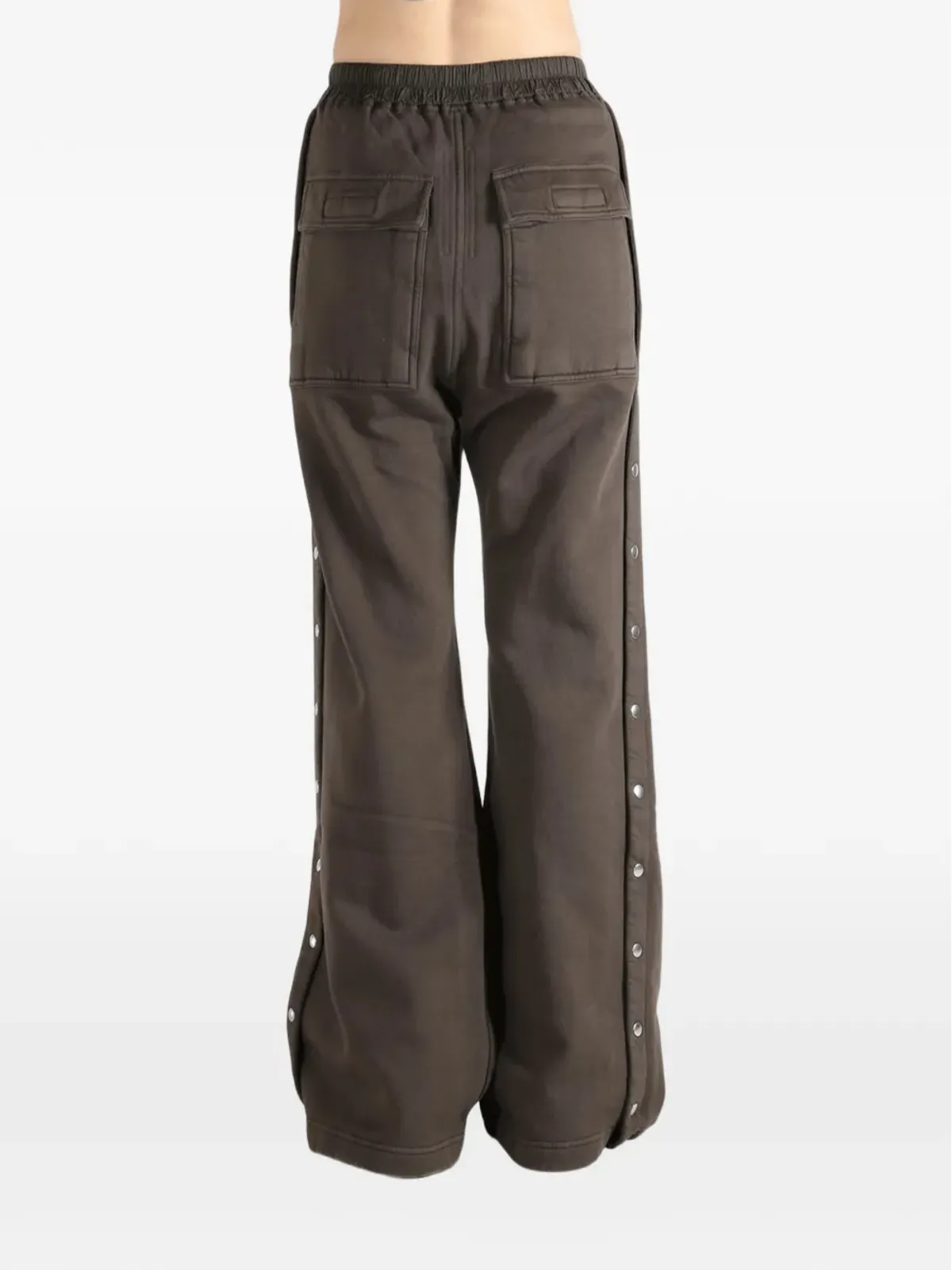 Rick Owens DRKSHDW ワイドプッシャー ドローストリング ボタン付きパンツ - 画像4