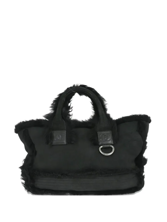 CHANEL Pre-Owned CHANEL Pre-Owned ファー付きトートバッグの商品画像