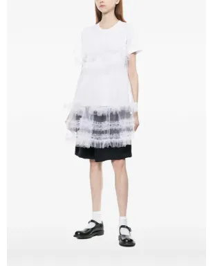 Comme Des Garçons Girl フリル付きチュールTシャツ - サムネイル3