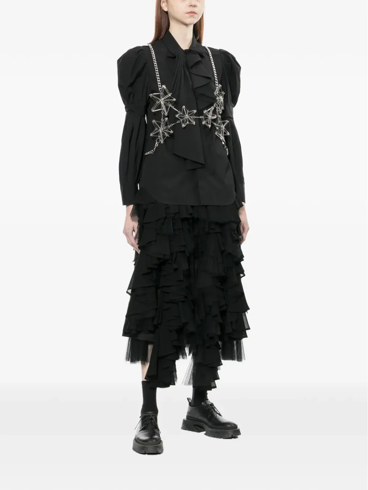 Noir Kei Ninomiya フリルシャツ - 画像2