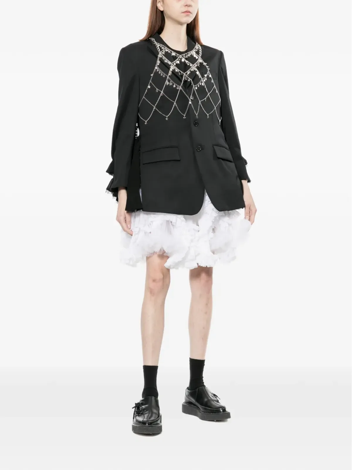 Noir Kei Ninomiya フリル付きブレザー - 画像2