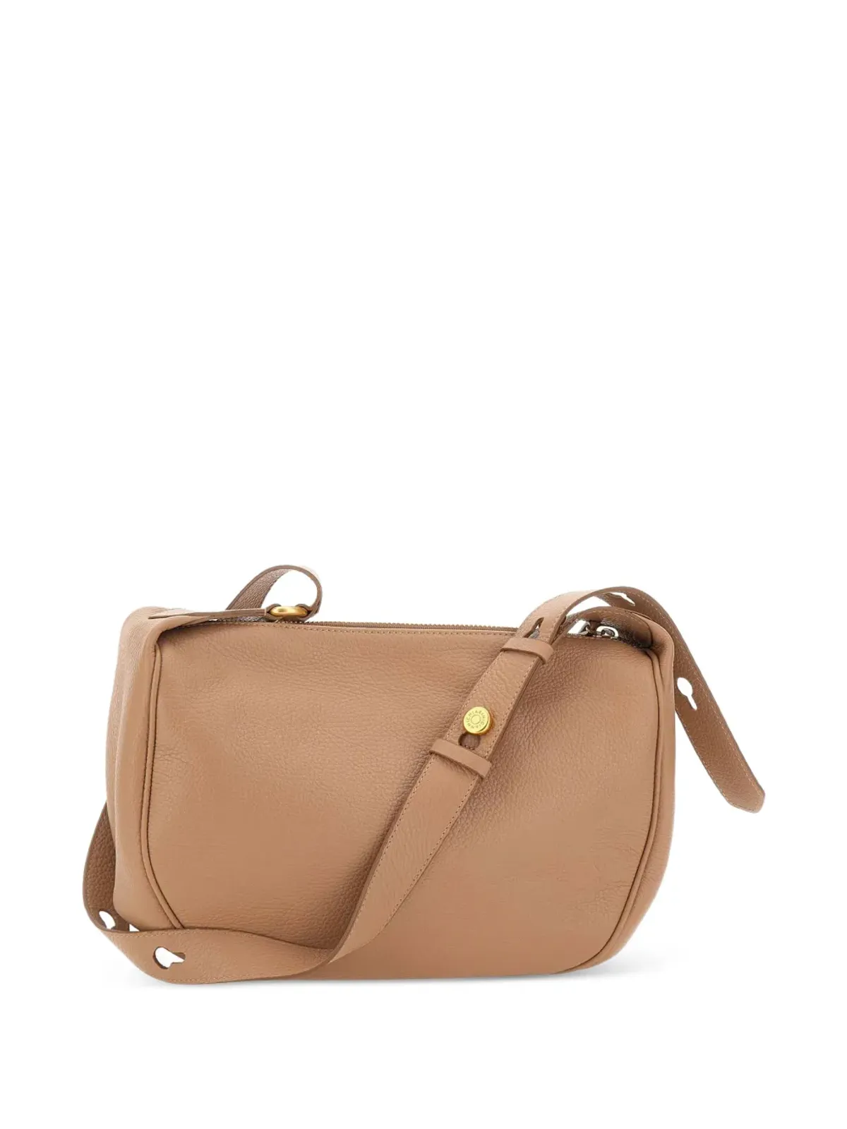 GIANNI CHIARINI シャーロット ハンマー加工ジップショルダーバッグ - 画像3