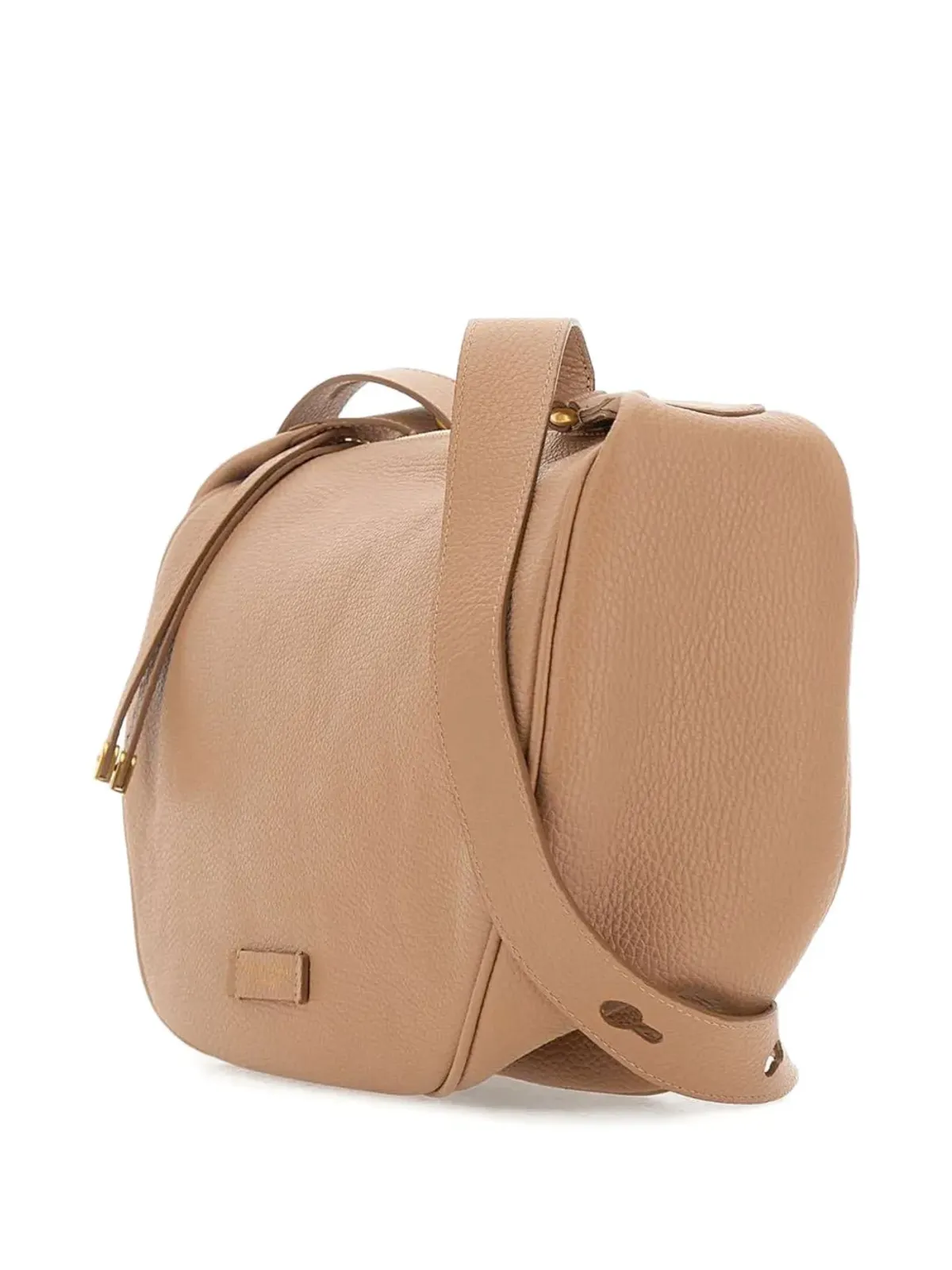 GIANNI CHIARINI シャーロット ハンマー加工ジップショルダーバッグ - 画像4