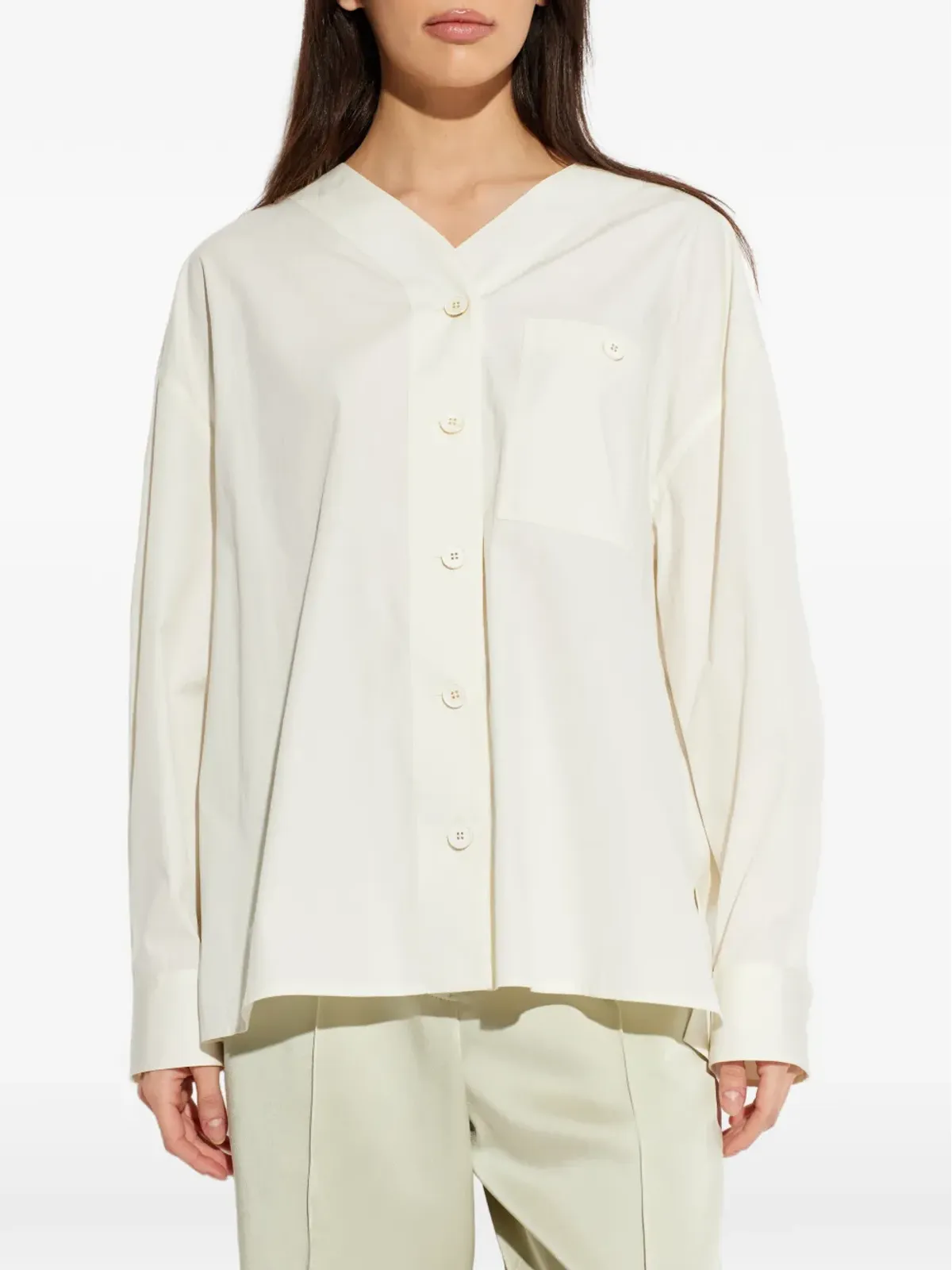 JIL SANDER+ チェストポケット付きボタンシャツ - 画像3