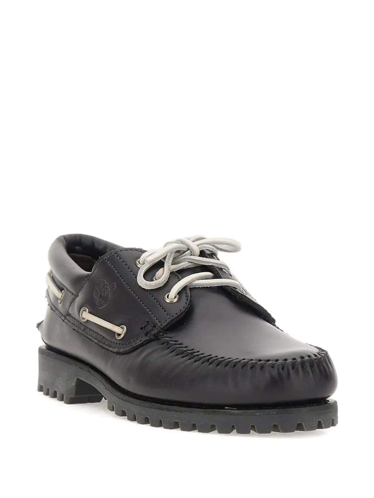 Timberland Road Trip 3-Eye Lug Handsewn boat shoes - Black - 画像2