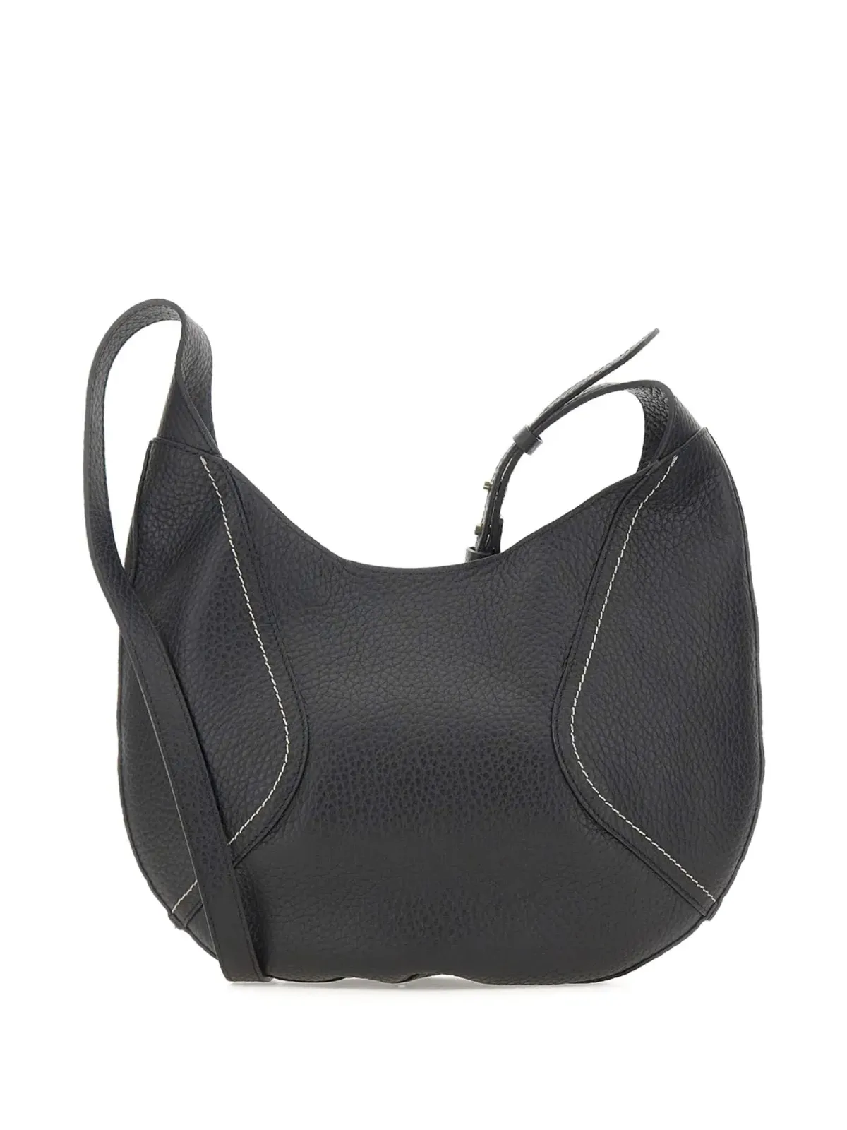 GIANNI CHIARINI ジュノ コントラストステッチ グレインレザー ショルダーバッグ - 画像2