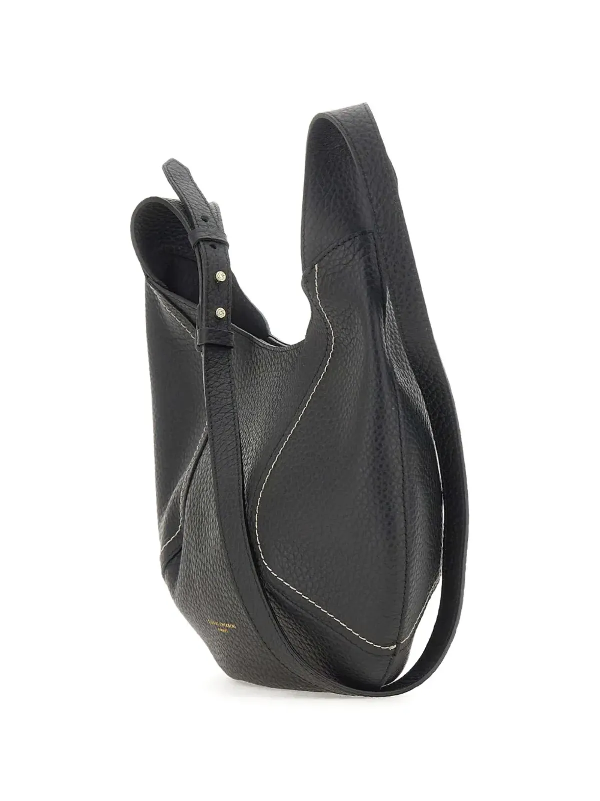 GIANNI CHIARINI ジュノ コントラストステッチ グレインレザー ショルダーバッグ - 画像3